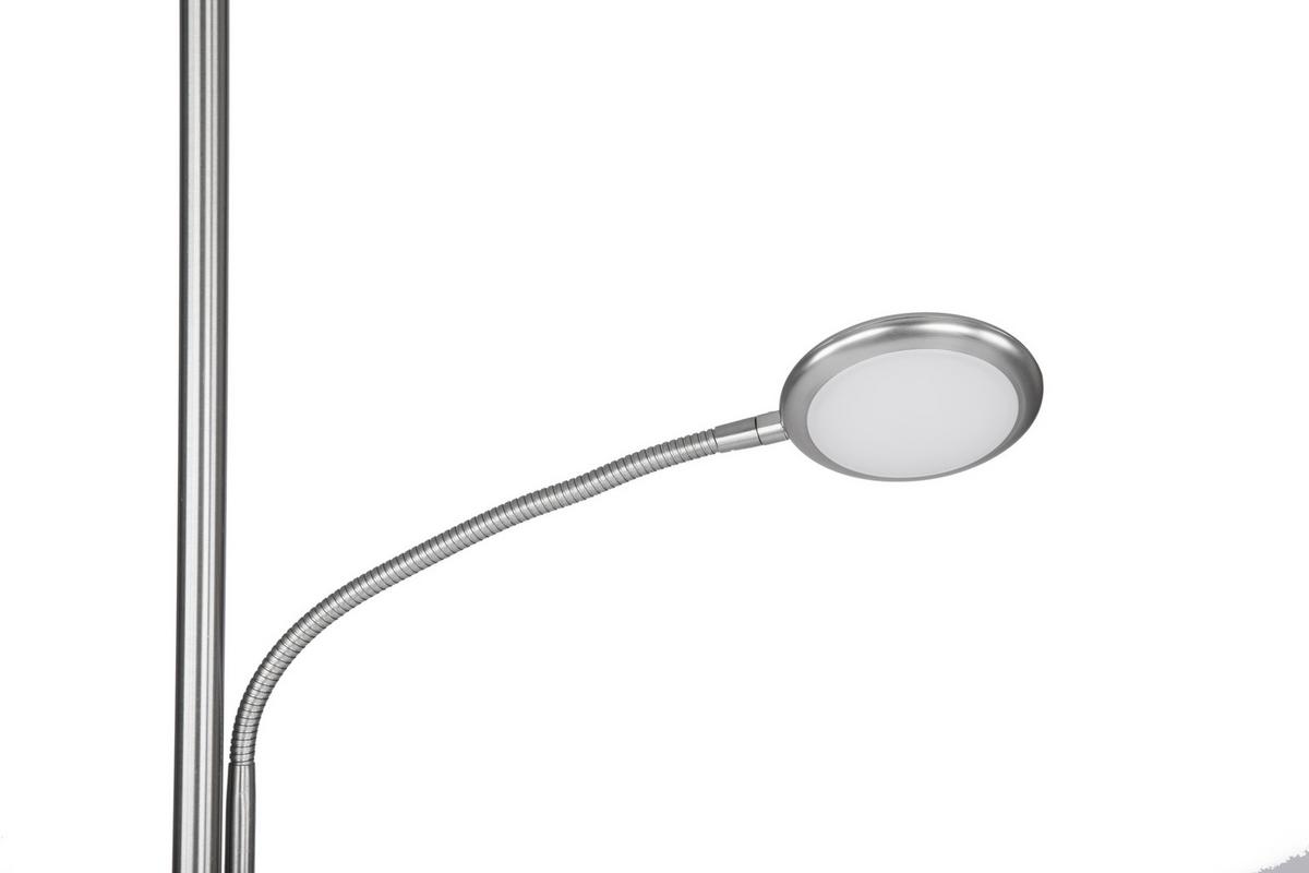 LED-Stehlampe Tara dimmbar Chromfarben/Glitzernd - Chromfarben, MODERN, Kunststoff/Metall (180cm) - Luca Bessoni