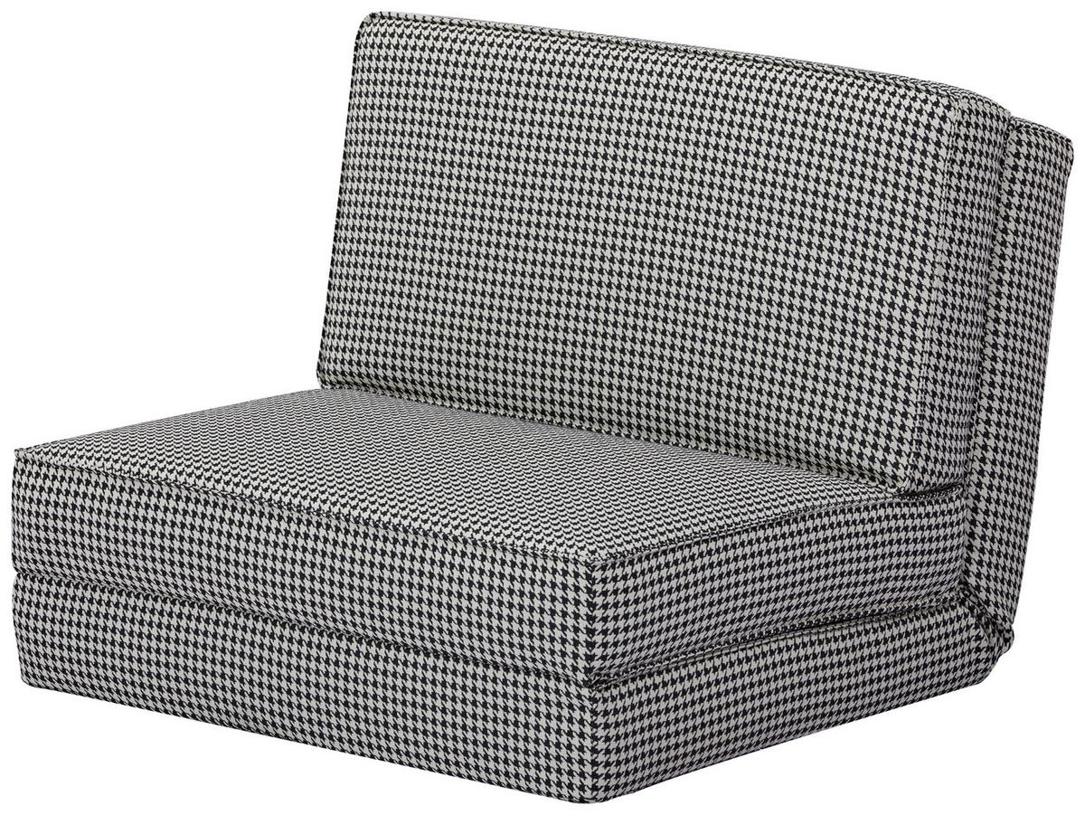 Schlafsessel Luc - Schwarz/Weiß, MODERN, Textil (74/61,5/80cm) - MID.YOU