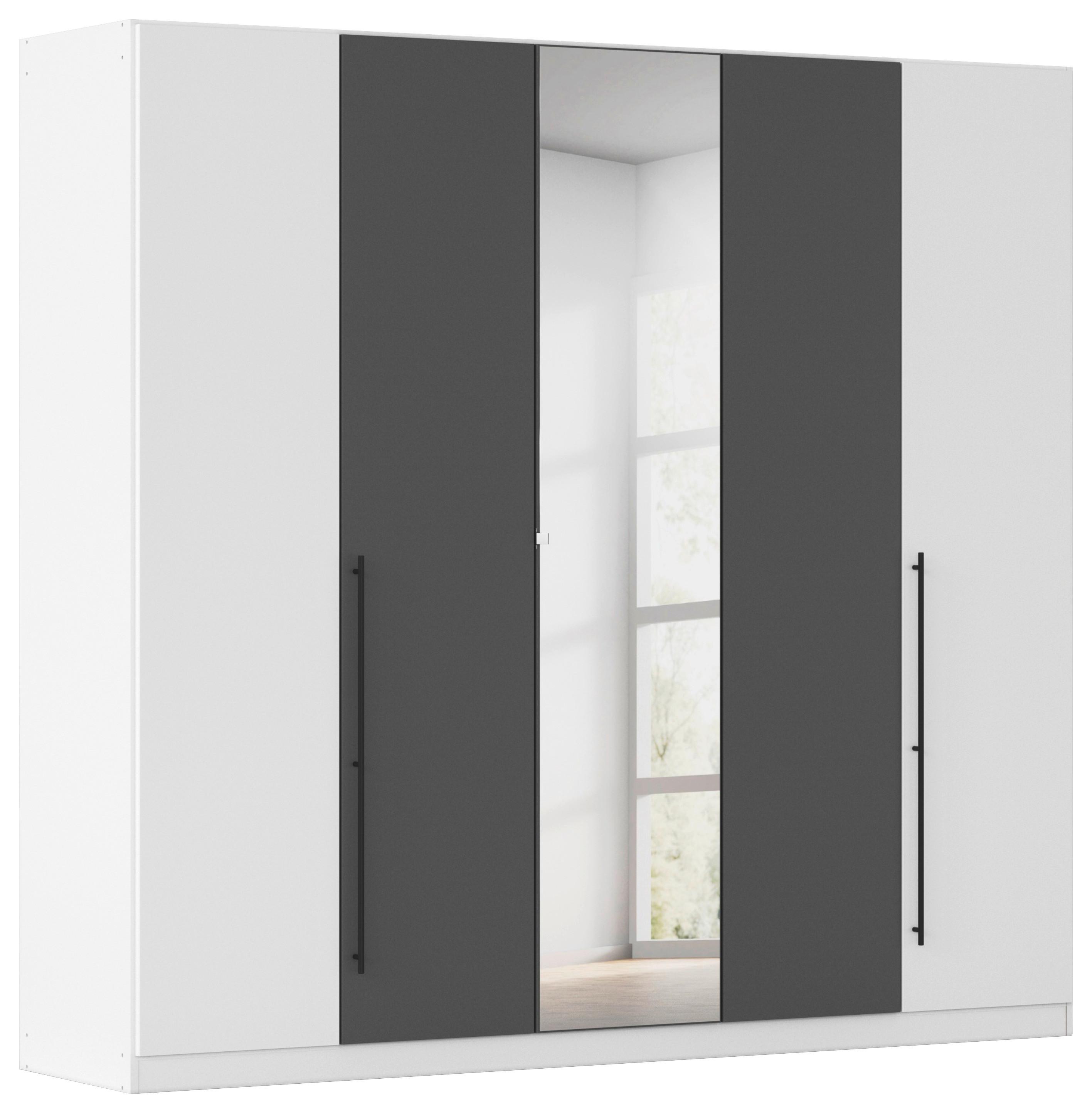 Kleiderschrank Safari mit Spg. Grau/Weiß B: 226cm
