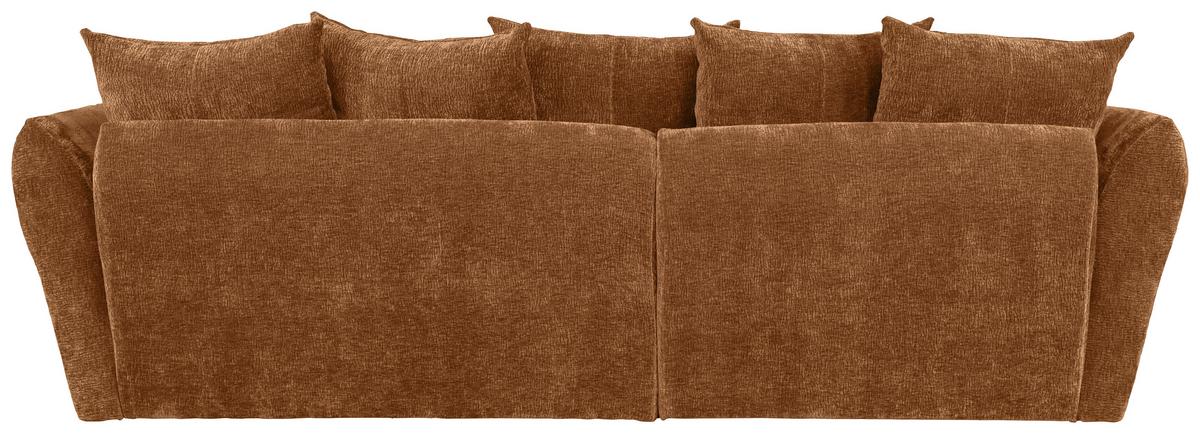 Univerzálna sedačka CAMMELLIO, oranžová ženilka, 7 vankúšov - oranžová/čierna, Modern, textil (296/75-95/189cm) - Mömax