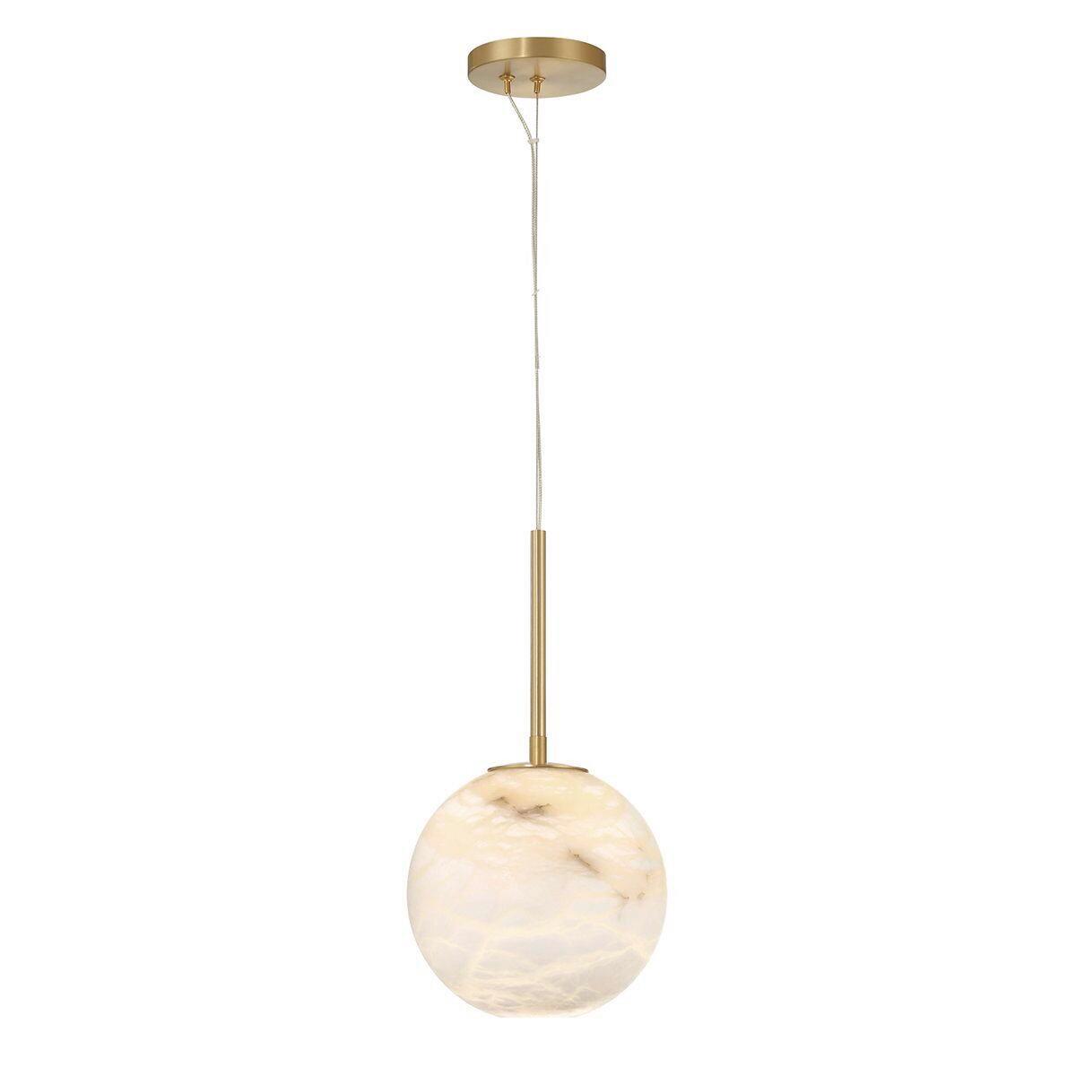 Led Függeszték Qn-Kepler-1p-S-Bg - aranyszínű, Konventionell, üveg/fém (20,3/45cm) - Elstead Lighting