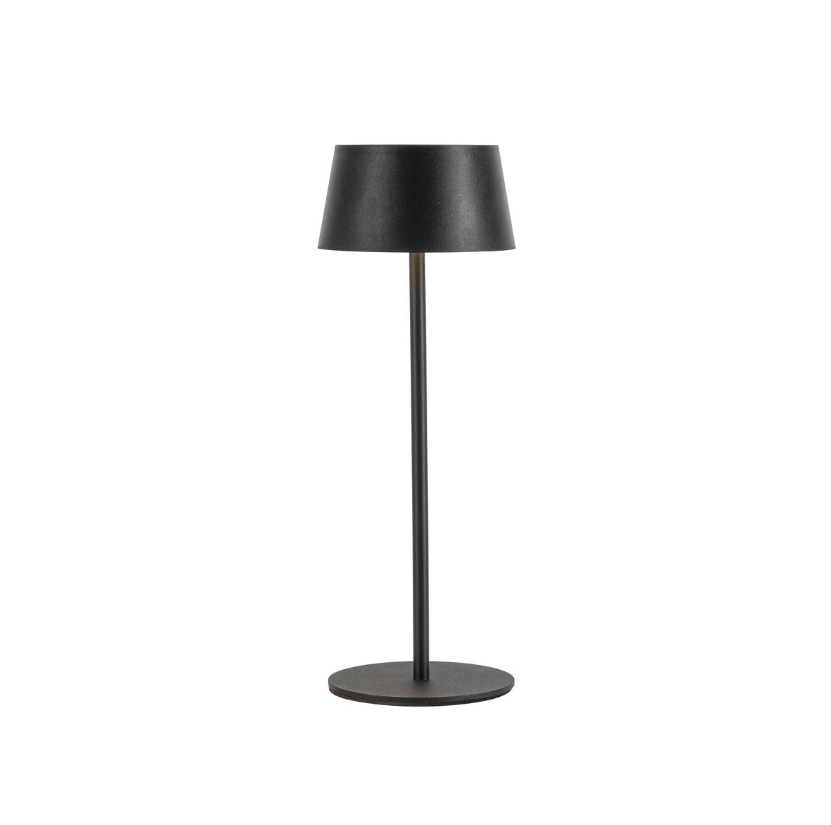 STOLNÍ LAMPA NA BATERIE LITZI - černá, Moderní, kov/plast (11,6/31,3cm) - Modern Living