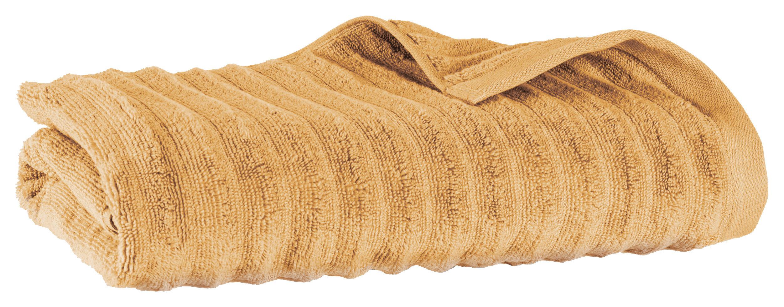 DUSCHTUCH Welle 70x140 cm Safran - Sahara, Basics, Textil (70/140/15cm)
