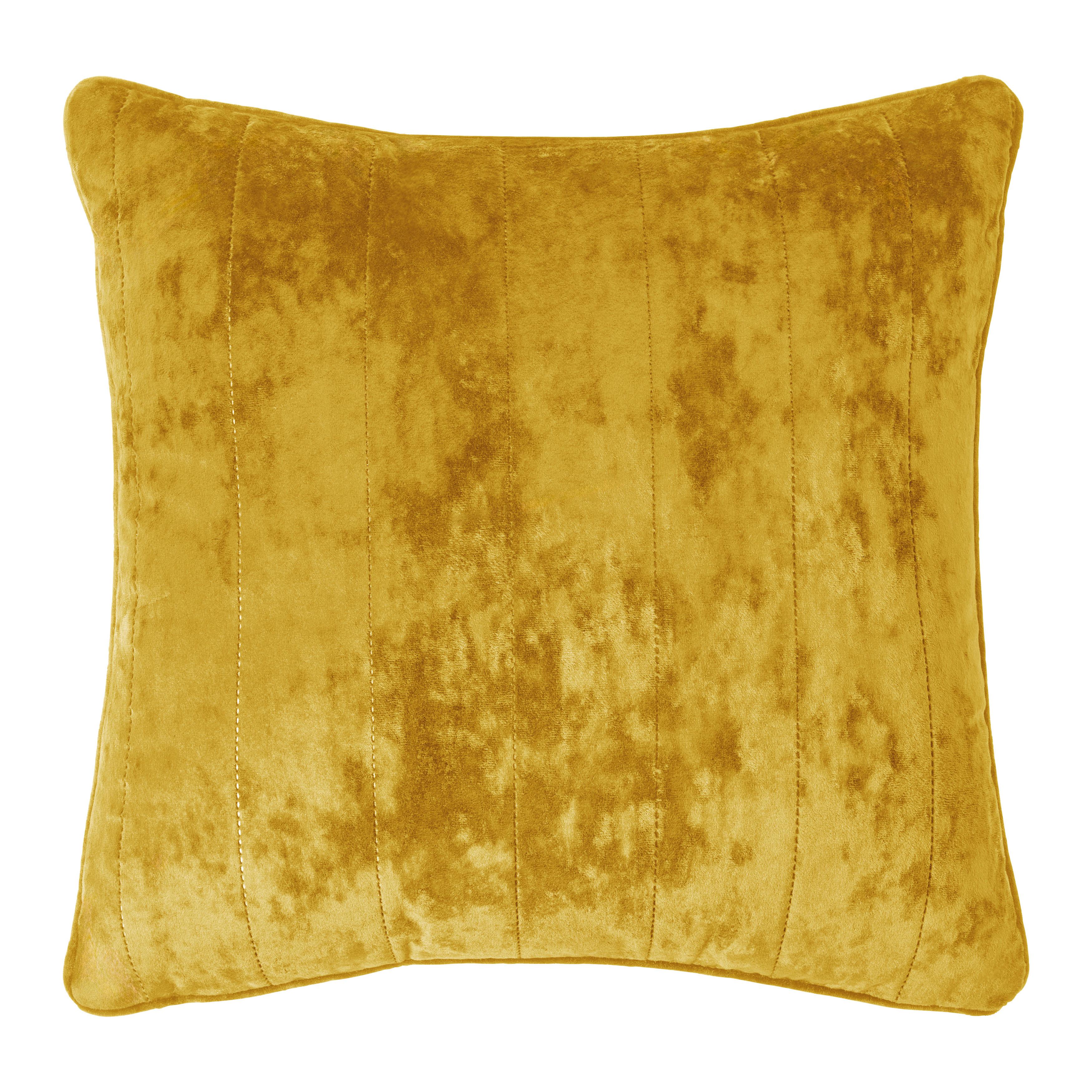 DEKORAČNÝ VANKÚŠ GLORIA - zlatá, textil (45/45cm) - Mömax