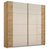 Schwebetürenschrank Artemis B: 181 cm Champagner/Eiche - Champagner/Eiche Artisan, MODERN, Glas/Holzwerkstoff (181/210/62cm) - Rauch Möbel