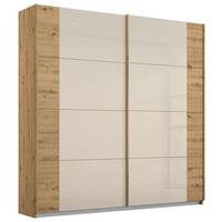 Schwebetürenschrank Artemis B: 181 cm Champagner/Eiche - Champagner/Eiche Artisan, MODERN, Glas/Holzwerkstoff (181/210/62cm) - Rauch Möbel
