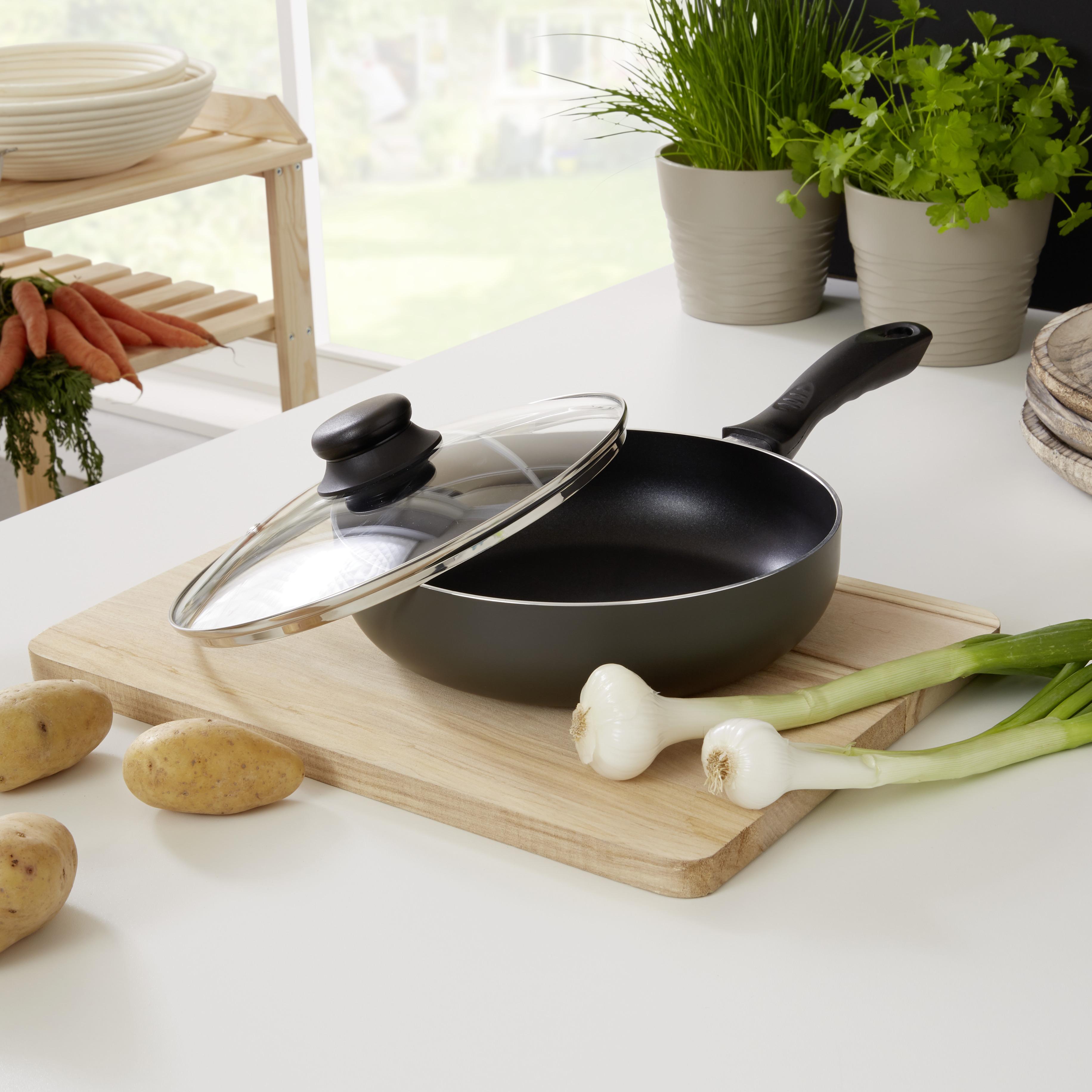 Riess Pfanne Reventon D/H: ca. 24/7 cm Aluminium, mit Deckel