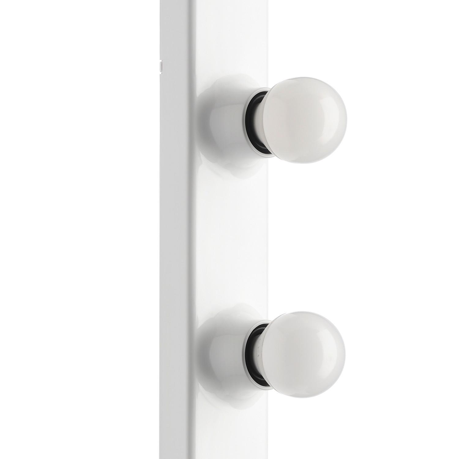 Spiegelleuchte 5040/Apb - Weiß, KONVENTIONELL, Kunststoff (5/5/60cm)