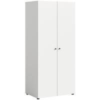 Drehtürenschrank Darwin, Weiß B: 80 Cm - Weiß, MODERN, Holzwerkstoff (80/176/51cm) - MID.YOU