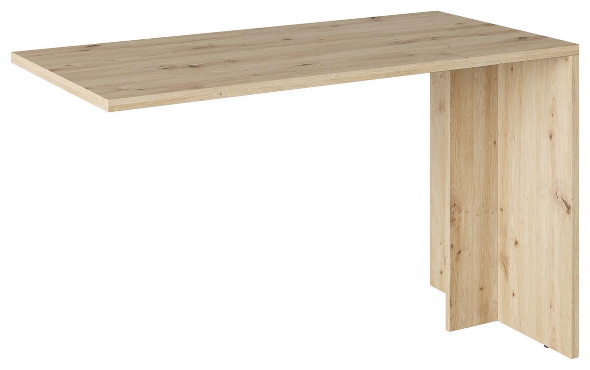 Schreibtisch Fortuna - Eichefarben, Basics, Holzwerkstoff (120/58/75cm) - MID.YOU