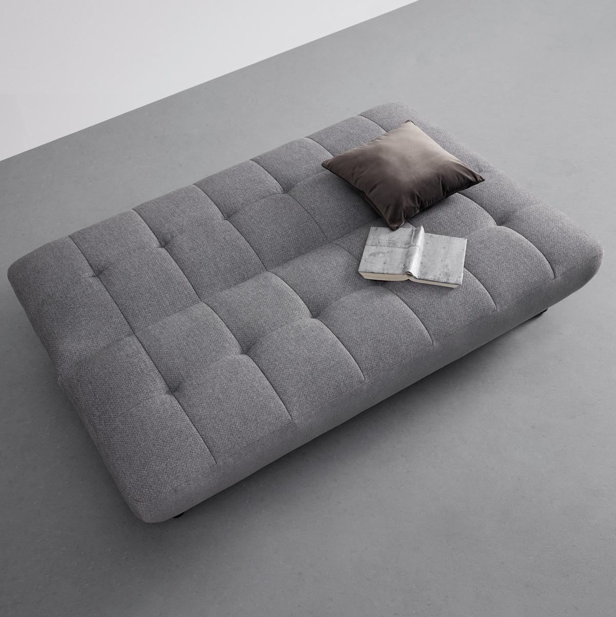 Rozkladacia pohovka Camilla svetlosivá - svetlosivá/tmavohnedá, Modern, drevo/textil (186/90/106cm) - Bessagi Home