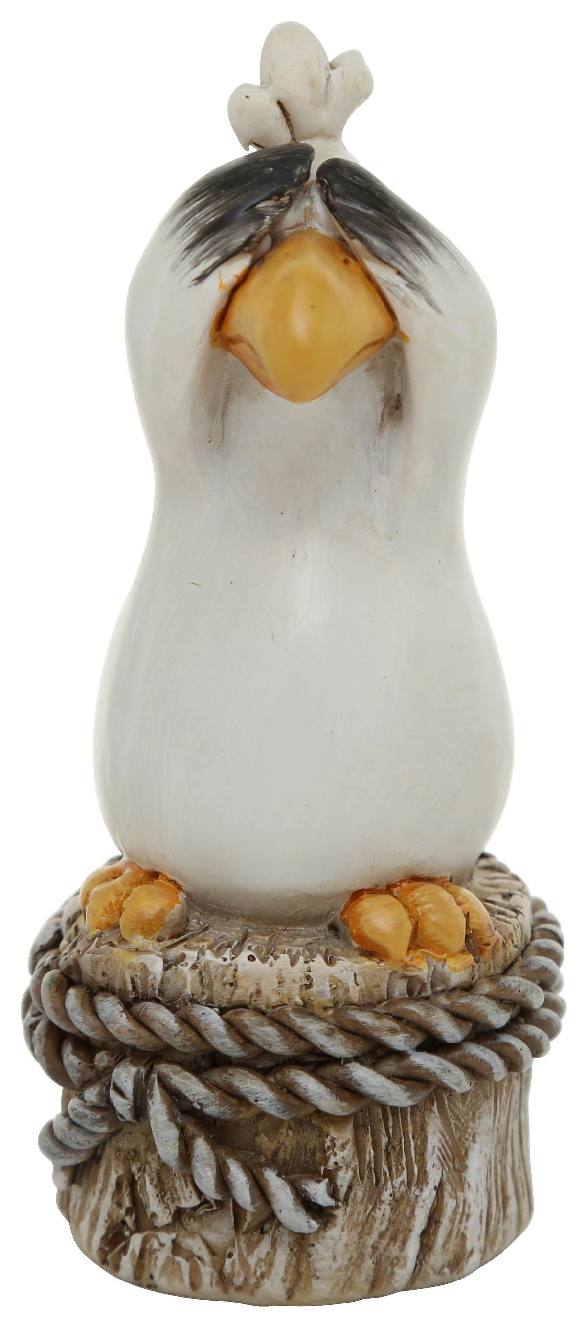 Dekofigur Vogel H: 10 cm Aus Polyresin für Indoor - Basics, Kunststoff (4/4/10cm)