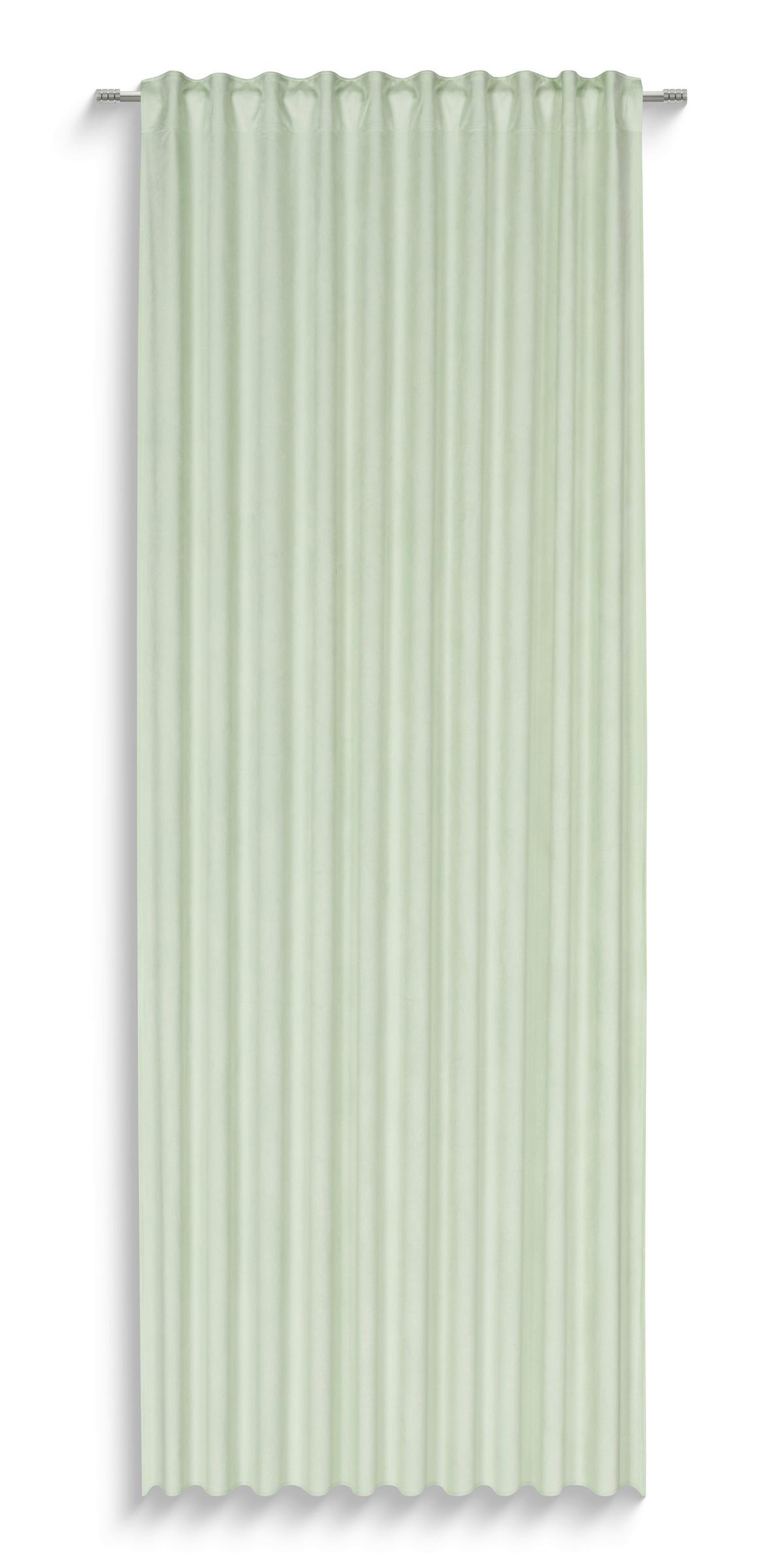 Készfüggöny Mina Kb. 140/245cm - zöld, Modern, textil (140/245cm) - Luca Bessoni