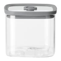 SKLENENÁ DÓZA NA POTRAVINY SELINA - CA. 0,65L - číra/sivá, Modern, plast/sklo (10,3/8,8/10,3cm) - Modern Living