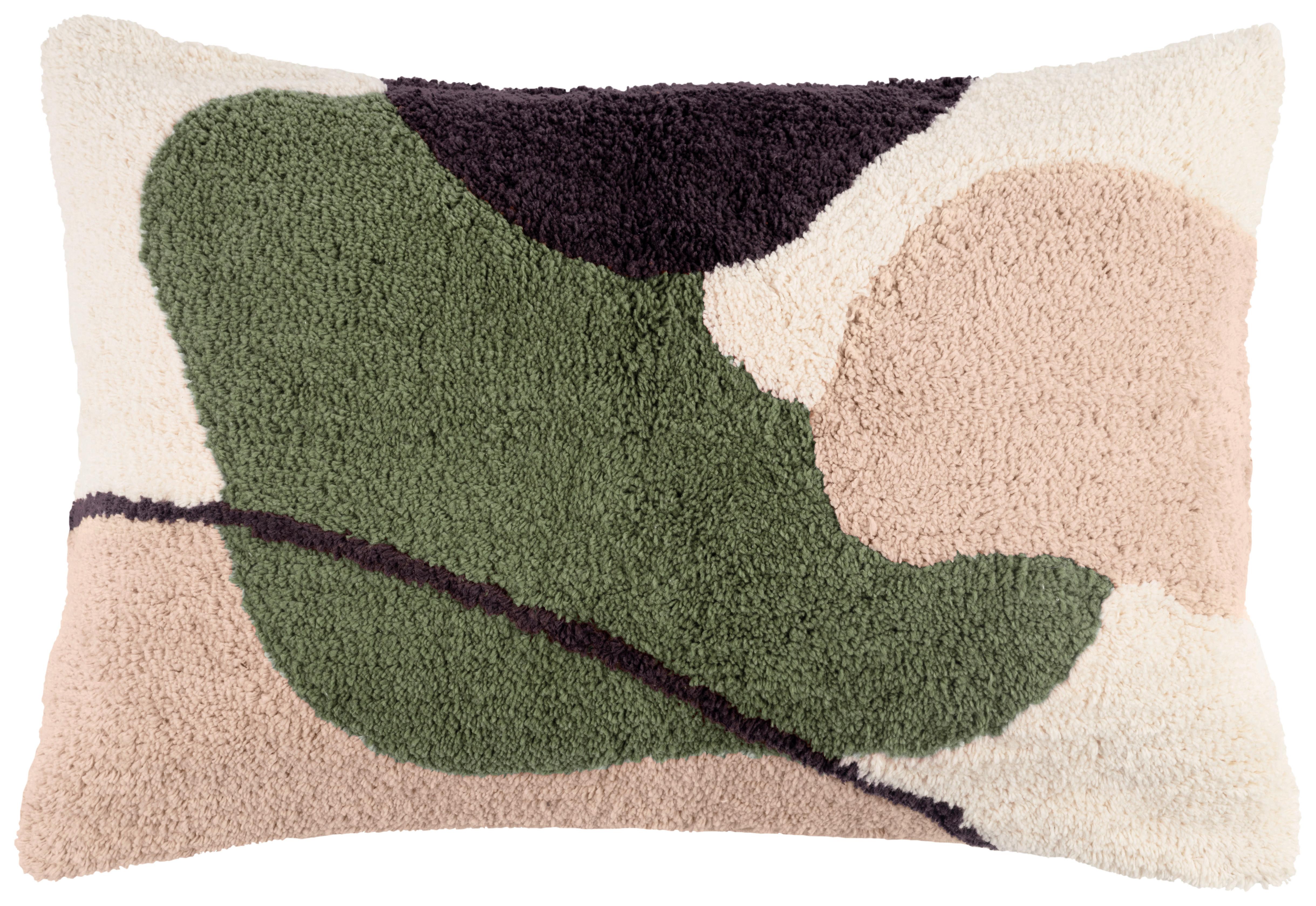 Díszpárna Viola - olívazöld, Modern, textil (35/50cm) - Luca Bessoni