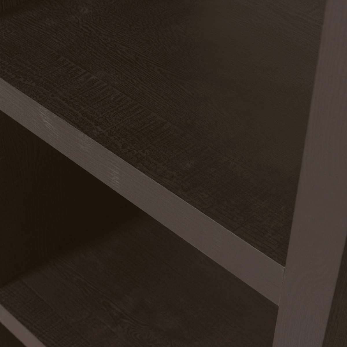 Regal Timo Dunkelbraun B: 100cm - Dunkelbraun, Design, Holzwerkstoff (100/195/40cm) - Livetastic