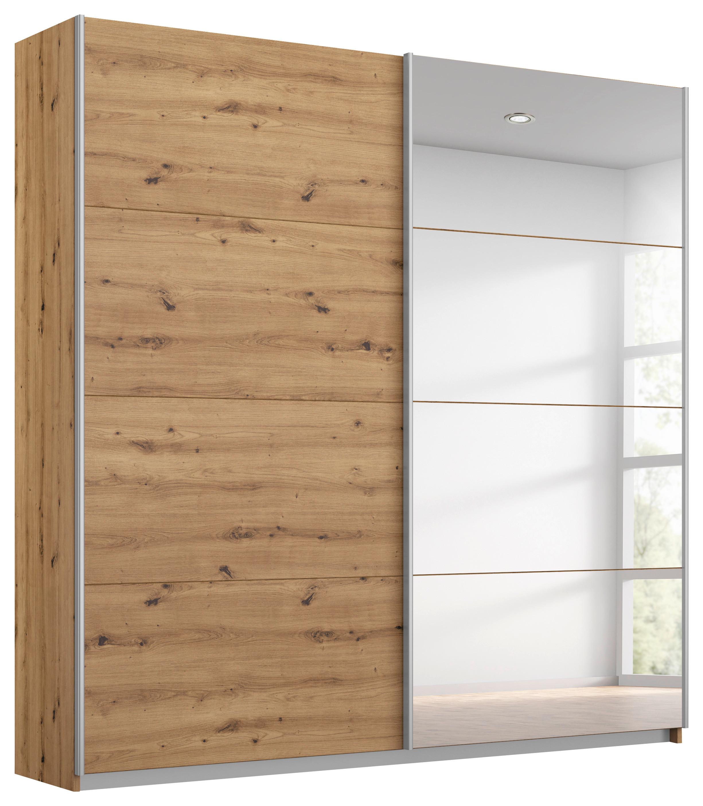 Schwebetürenschrank Subito - Eiche Artisan, MODERN, Holzwerkstoff (181/197/61cm) - Rauch Möbel