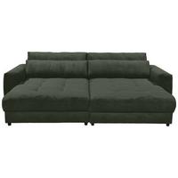 Mega pohovka LOVESEAT zelená - černá/tmavě zelená, Konvenční, kompozitní dřevo/textil (292/90/194cm) - MID.YOU