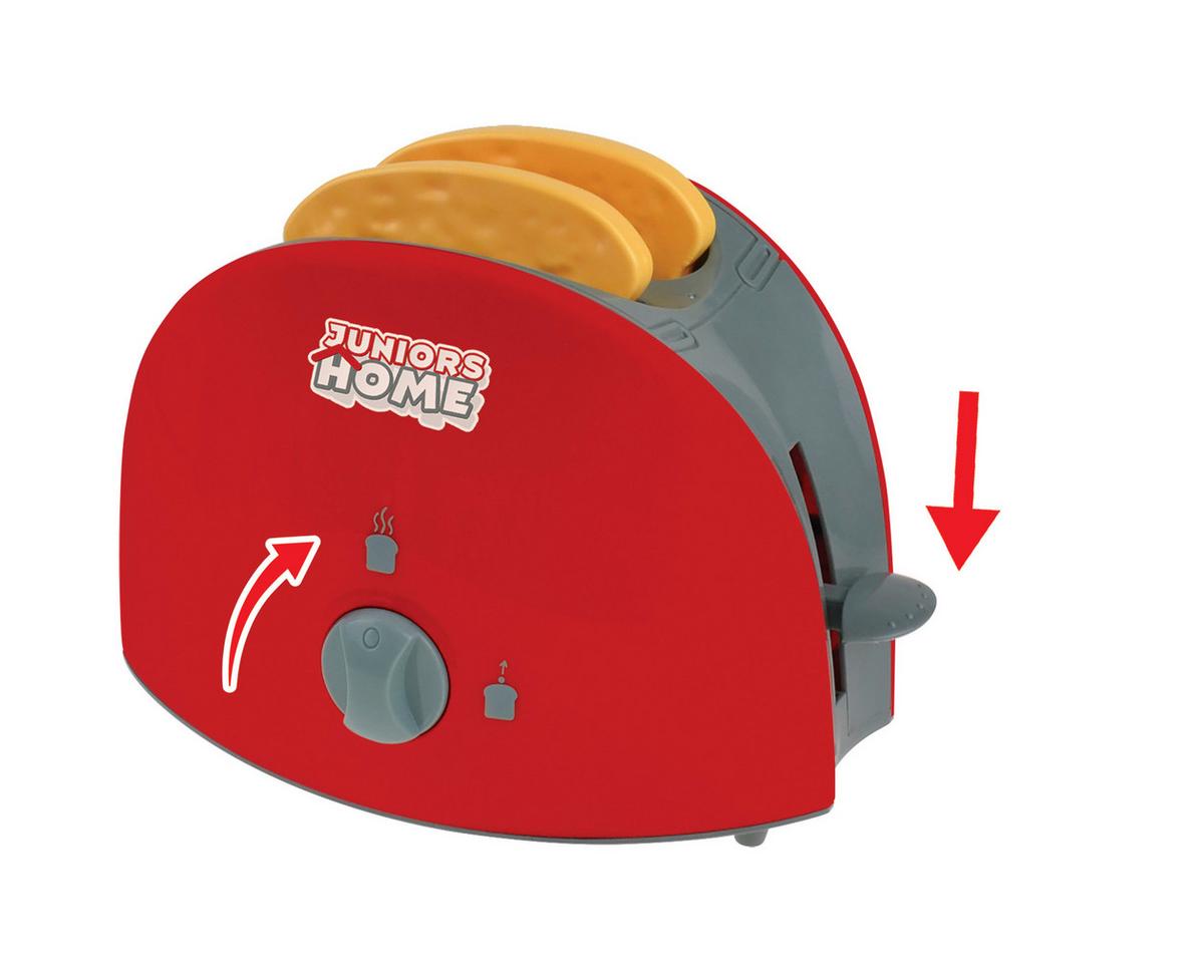 Kinderküchenzubehör Kinder-Toaster "maxi" - Rot/Grau, Basics, Kunststoff (12/14cm)