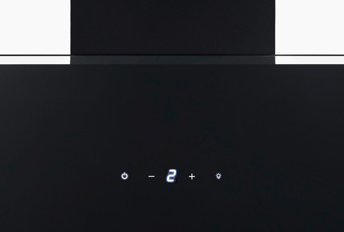 Dunstabzugshaube Respekta Bxh 59,5x74,8-109 Cm - Schwarz, Trend, Glas/Metall (59,5/74,8–109,5/38,5cm) - Respekta