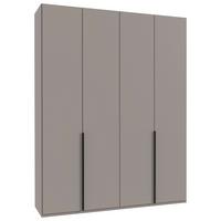 Drehtürenschrank New York Grau/Sahara B: 180 cm - Grau/Sahara, MODERN, Holzwerkstoff (180/236/58cm) - MID.YOU
