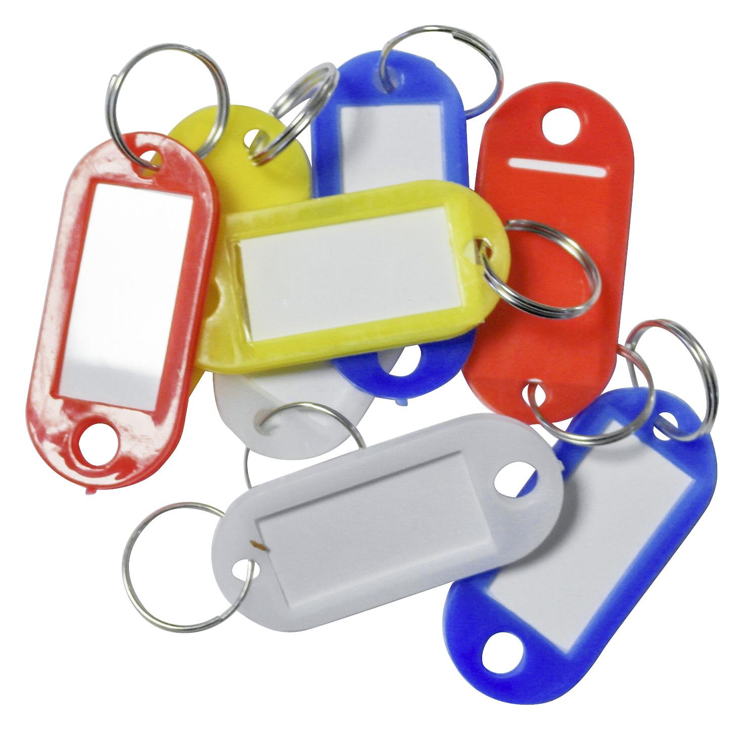 Schlüsselanhänger mit Aufhängering - Blau/Gelb, KONVENTIONELL, Kunststoff