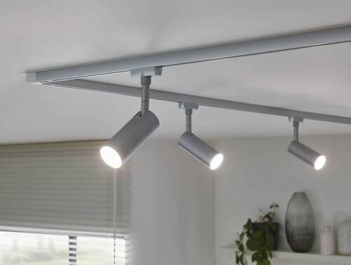 Schienensystem Urail Strahler 95506 Chromfarben, Rund - Chromfarben, Design, Kunststoff/Metall (19,6/4,2/10,5cm) - Paulmann