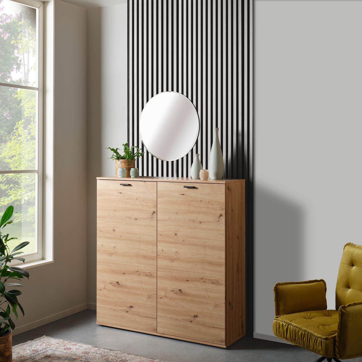 Akustikpaneel Josef - Weiß, MODERN, Holzwerkstoff/Kunststoff (90/60/2cm)