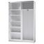 Schwebetürenschrank mit Spiegel 125cm Slim, Weiß - Weiß, Basics, Glas/Holzwerkstoff (125/195,5/38cm) Schwebetürenschrank mit Spiegel 125cm Slim, Weiß - Weiß, Basics, Glas/Holzwerkstoff (125/195,5/38cm)