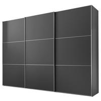 Schwebetürenschrank 336cm Includo Anthrazit - Anthrazit, MODERN (336/222/68cm) - MID.YOU