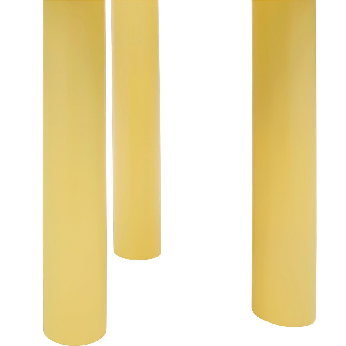 PRÍRUČNÝ STOLÍK LARGO -STUDIO- - žltá, Lifestyle, drevo/sklo (40/40/40cm) - Premium Living