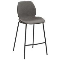 Tresenstuhl My Solo - Anthrazit/Schwarz, KONVENTIONELL, Textil/Metall (49/97/53cm) - Livetastic