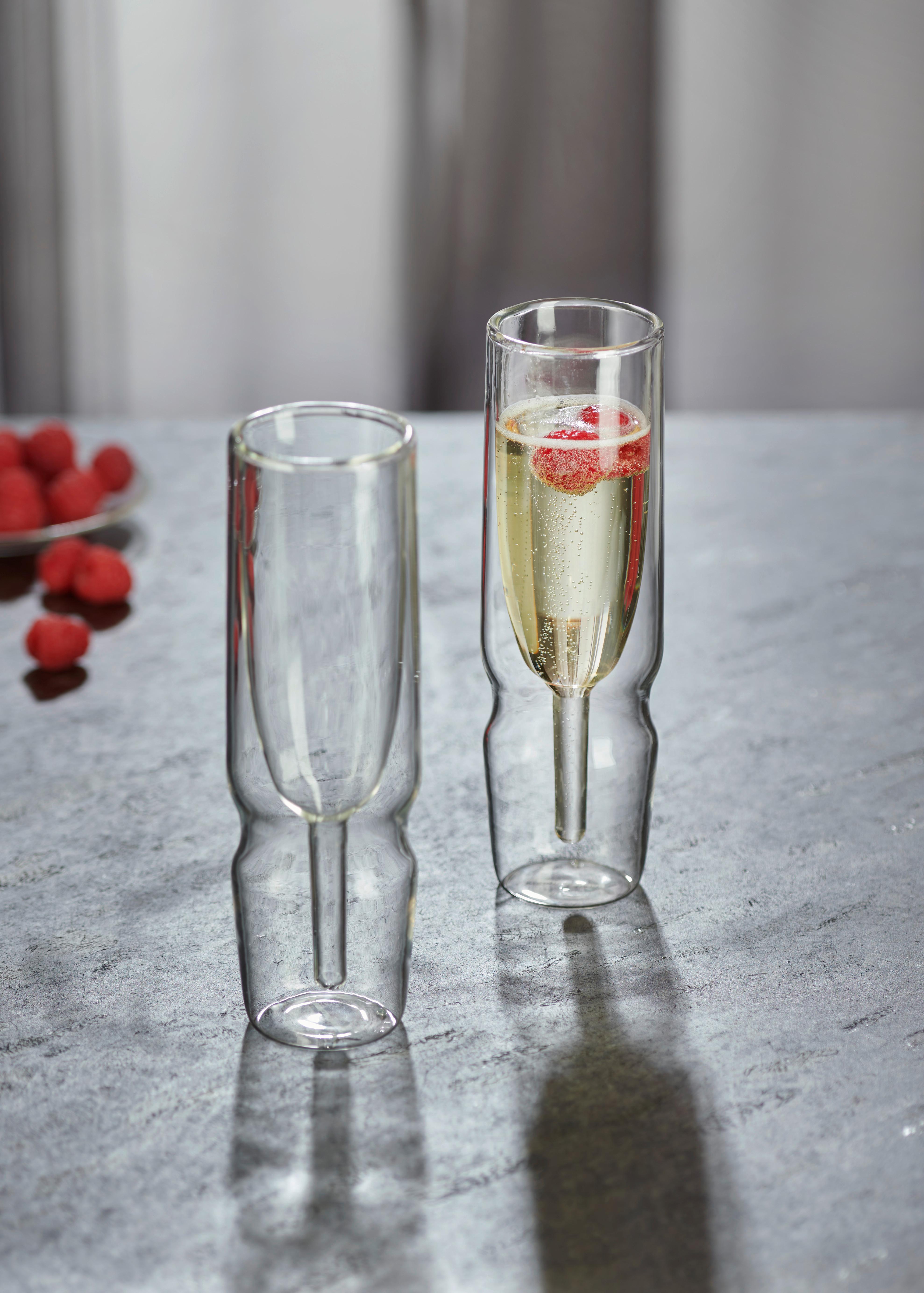 SKLENICE NA SEKT FUSION - čiré, Moderní, sklo - Premium Living