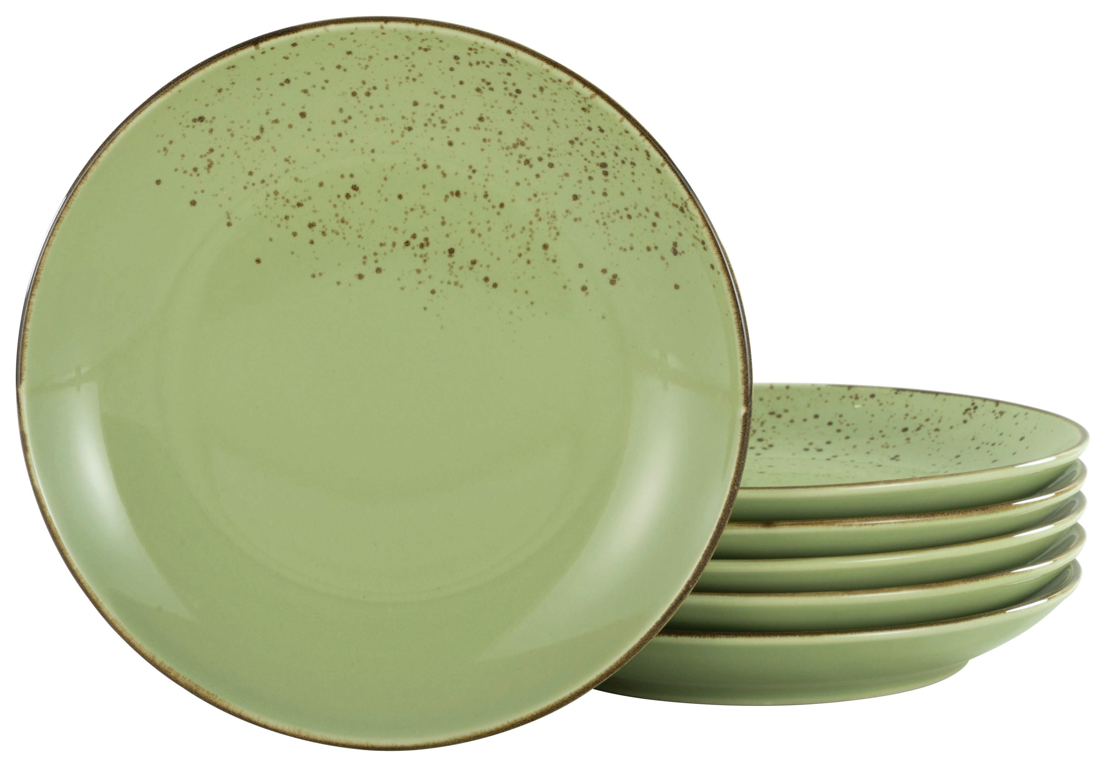 Speisetellerset 22050 Nature Collection - Grün, Trend, Keramik (27cm) - Creatable
