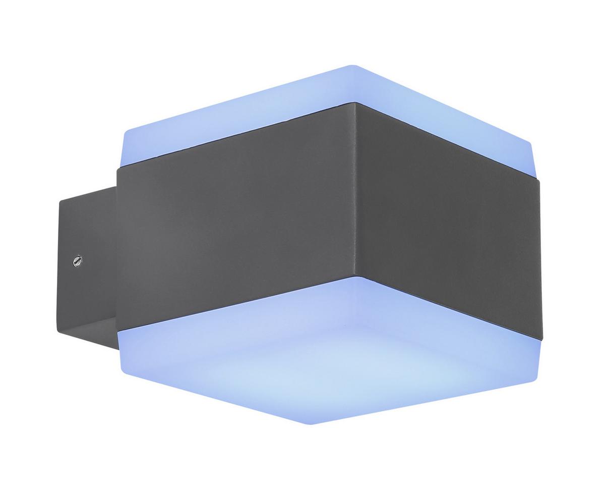 Led Außenleuchte Slice 15 Watt Kunststoff, Wandmontage - Basics, Kunststoff/Metall (11/9cm) - Globo