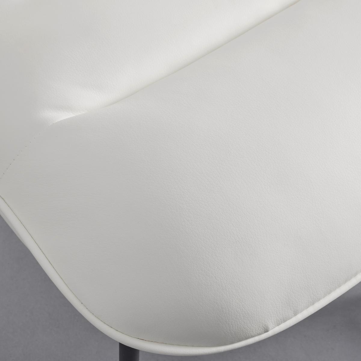 Stolička Ellis biela - čierna/biela, Modern, kov/drevo (43/80/50cm) - Bessagi Home