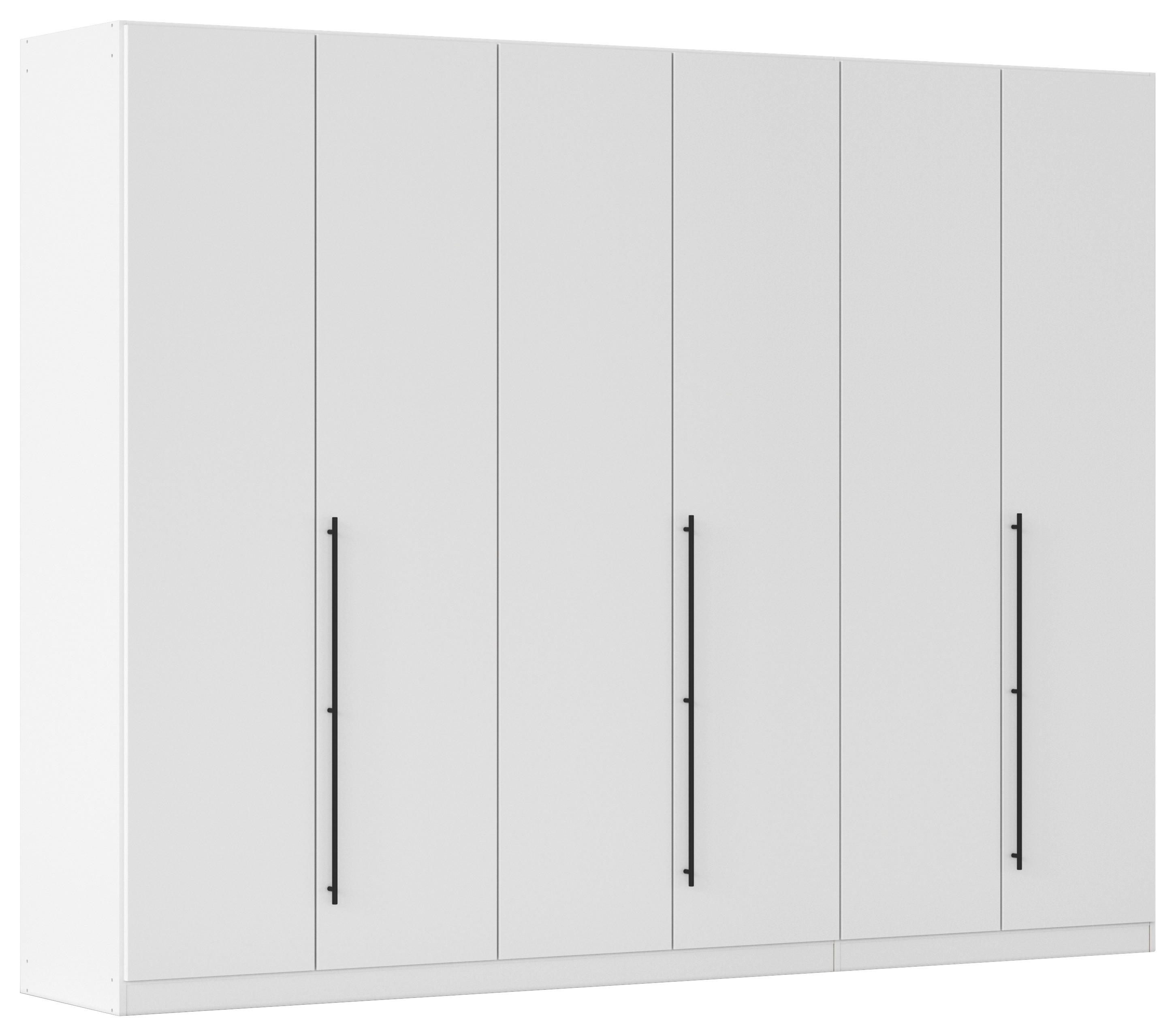Kleiderschrank Safari B: 271 cm - Weiß/Grau, KONVENTIONELL, Holzwerkstoff (271/210/54cm)