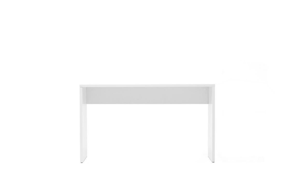 Schreibtisch L: 130cm H: 75cm Image Weiß - Weiß, KONVENTIONELL, Holzwerkstoff (130/54/75cm) - MID.YOU