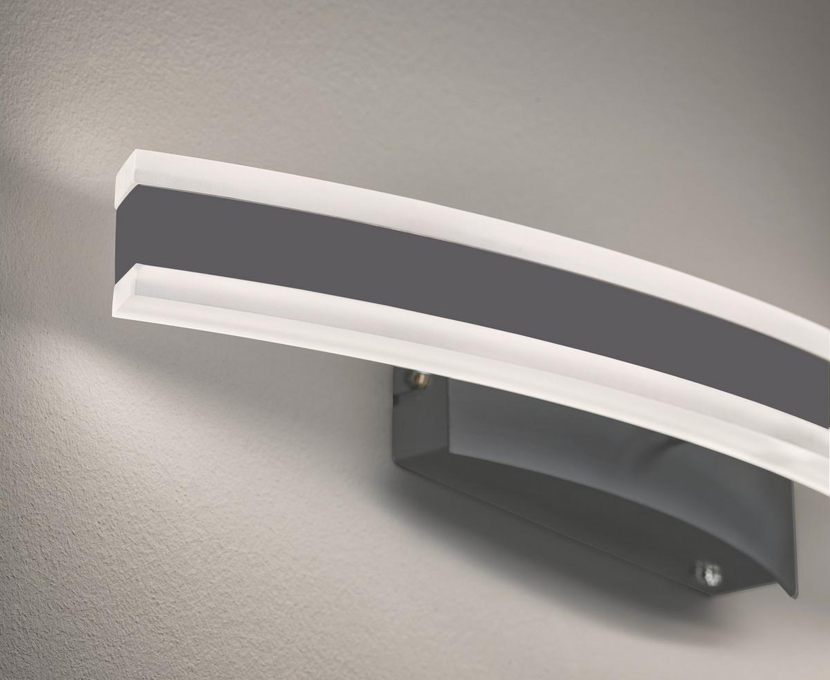 LED-Wandleuchte Stiff 1-Flammig drehbar - Nickelfarben, Design, Metall (7/36,5cm) - Fischer & Honsel