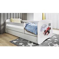 Kinder-/Juniorbett Babydreams inkl. Matratze 80x160 - Birkefarben/Weiß, MODERN, Holz/Holzwerkstoff (80/160cm) - MID.YOU