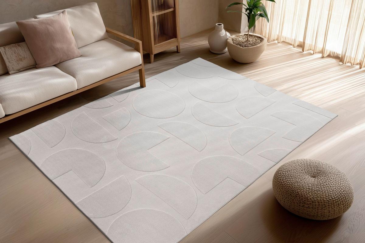 Flachwebteppich Bxl: Ca. 160x230 Cm - Silberfarben, Basics, Textil (160/230cm) - Kayoom