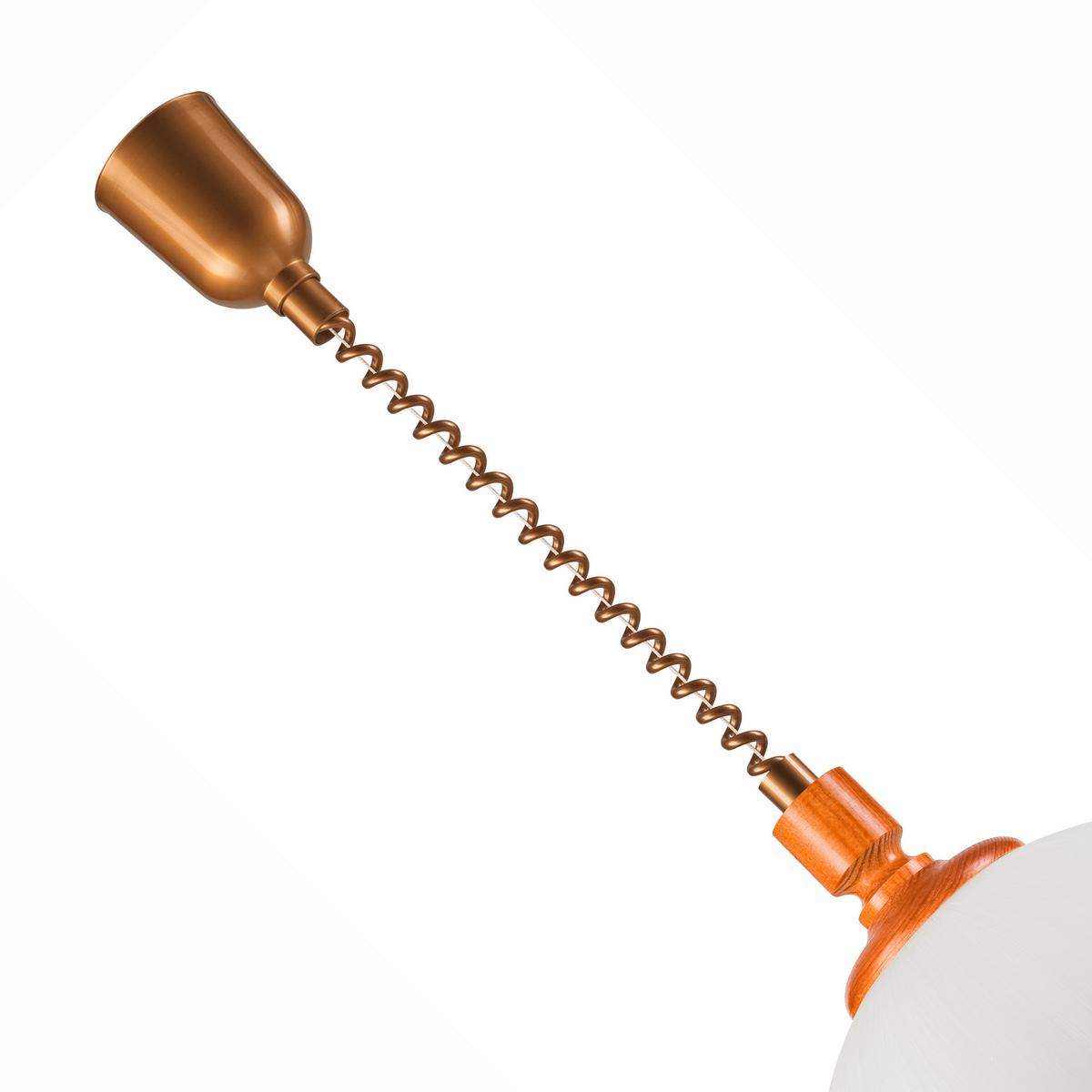Hängeleuchte Ramona Kieferfarben B: 30 cm - Kieferfarben, KONVENTIONELL, Glas/Holz (64/30/64cm)