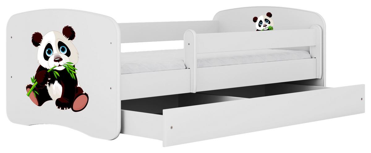 Kinder-/Juniorbett Babydreams inkl. Matratze 80x160 - Birkefarben/Weiß, MODERN, Holz/Holzwerkstoff (80/160cm) - MID.YOU