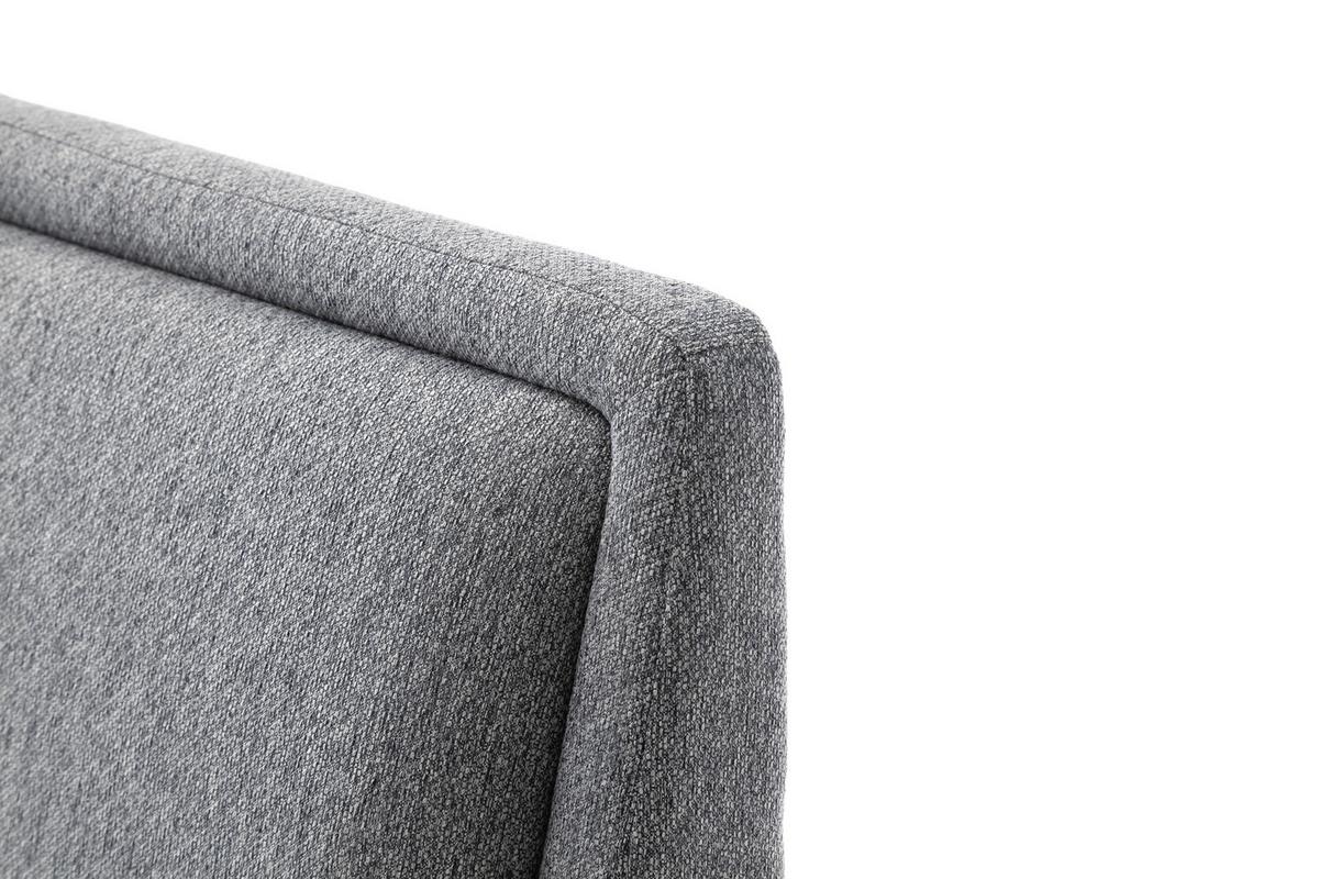 Polsterbett 140x200 cm Frieda Grau - Eichefarben/Grau, MODERN, Textil (140/200cm) - Livetastic