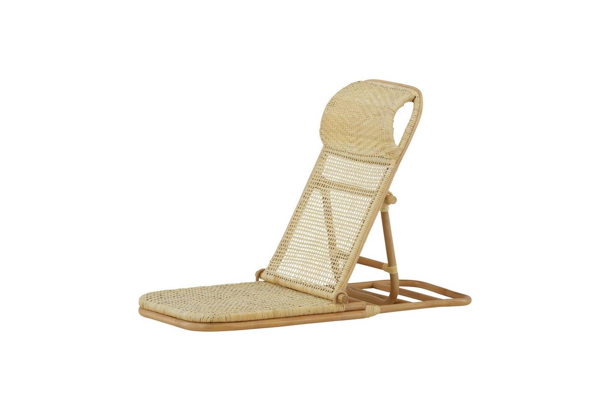 Strandsessel Ellie - Braun, KONVENTIONELL, Holz (45/65/90cm) - Gardenson