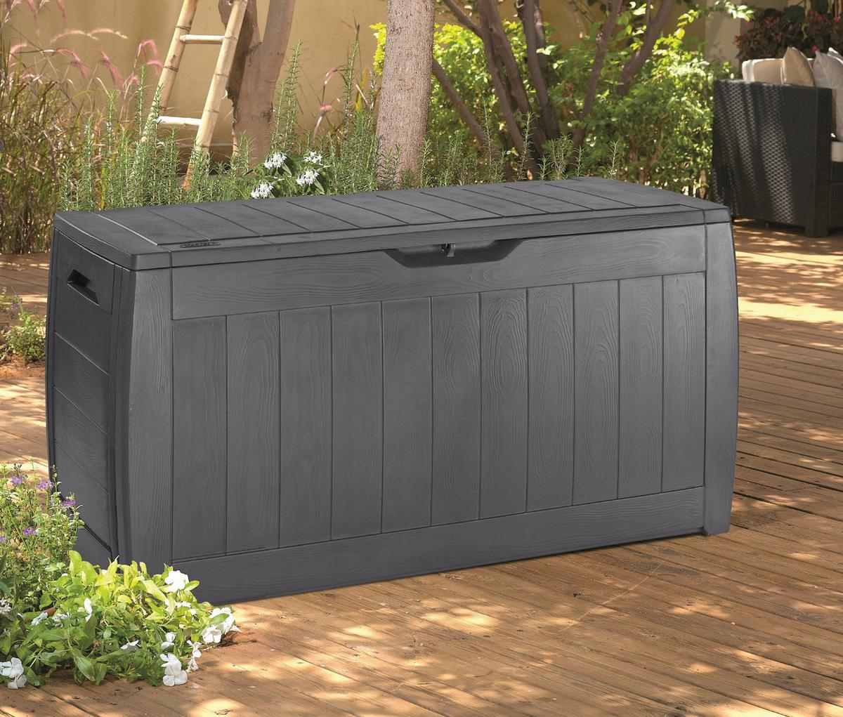 Kissenbox Wasserdicht Hollywood 117,5x57,3x45 cm - Dunkelgrau, Basics, Kunststoff (117,5/57,3/45cm) - Keter