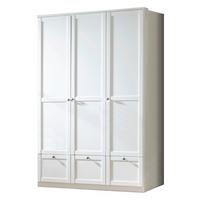 Šatní skříň FILOU šířka 135cm - bílá/barvy zinku, Basics, kov/kompozitní dřevo (135/200/58cm)