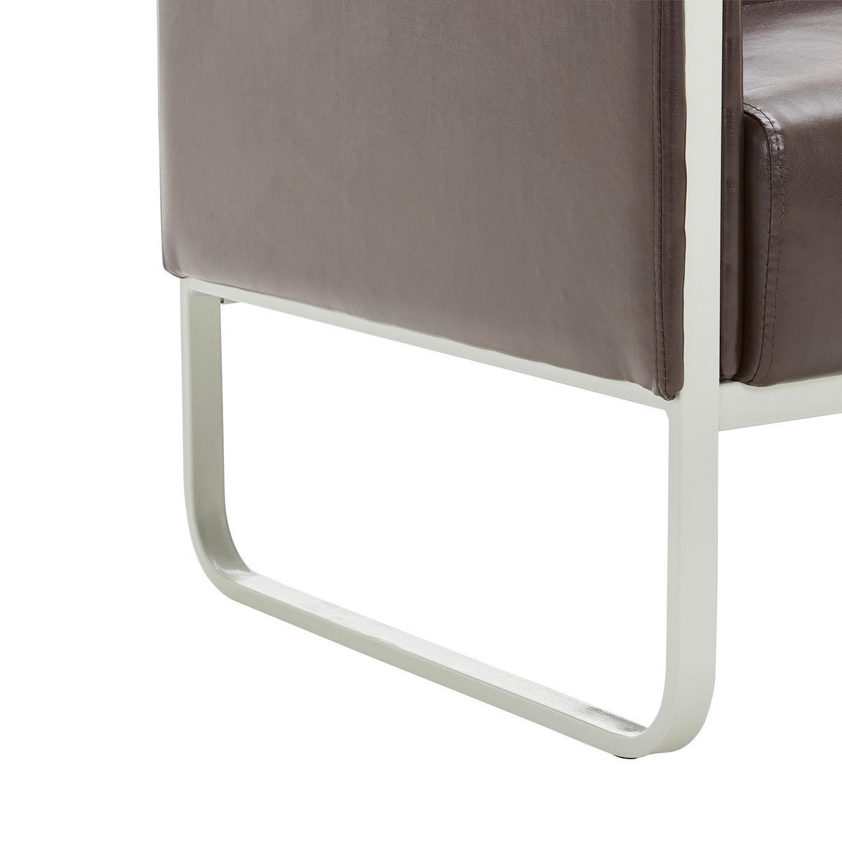 2-sitzer-sofa Aruba Dunkelbraun - Dunkelbraun/Grau, MODERN, Textil (111/78/71cm) - MID.YOU