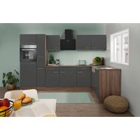 Eckküche Oliver L-Küchenblock 310 Cm - Eichefarben/Grau, Basics, Holzwerkstoff (310/172cm) - Respekta