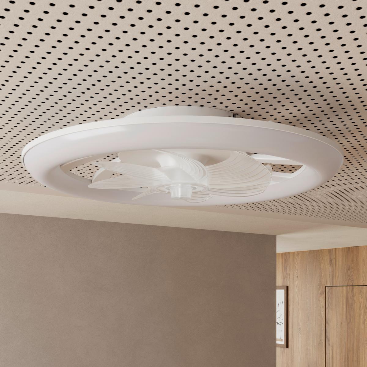 Mennyezeti Ventilátor Carl - fehér, Basics, műanyag (48/12cm) - Luca Bessoni